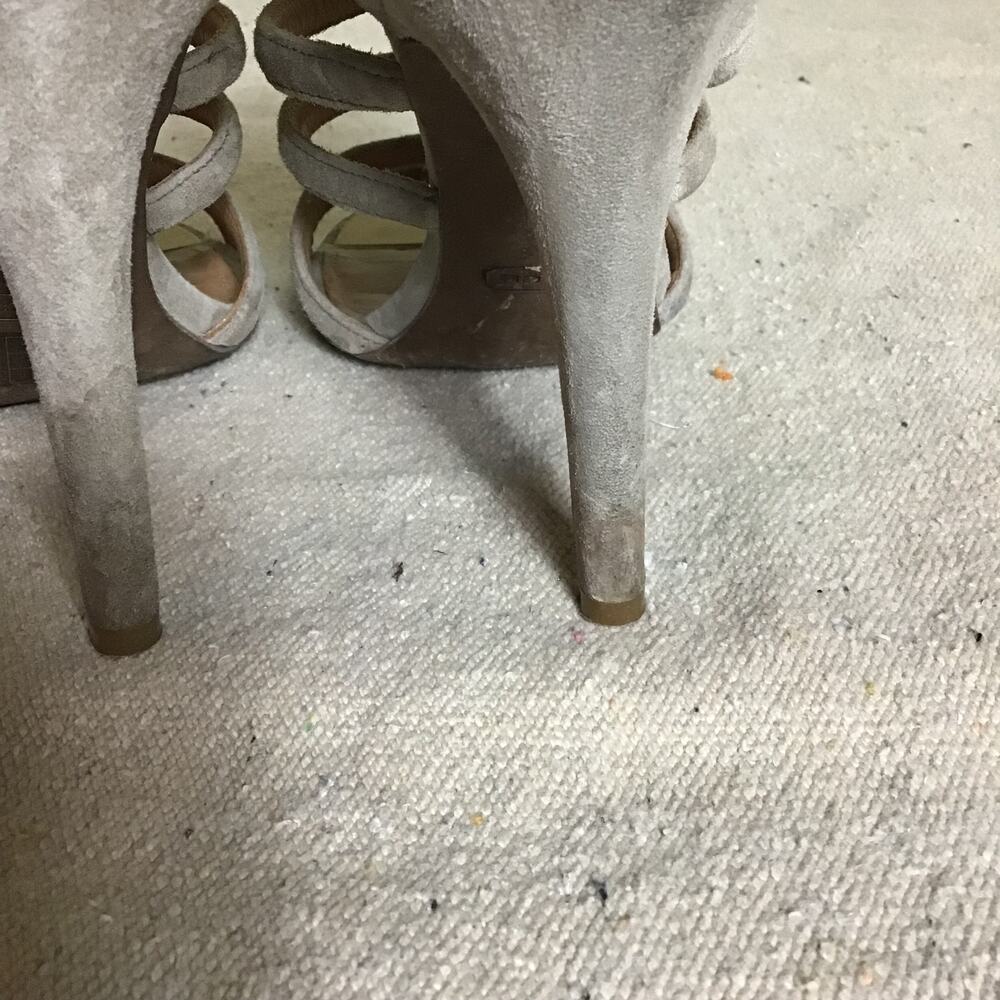 Coach Women’s Stone Beige Suede Strappy Sandals Sz. 8.5 - Picture 9 of 10